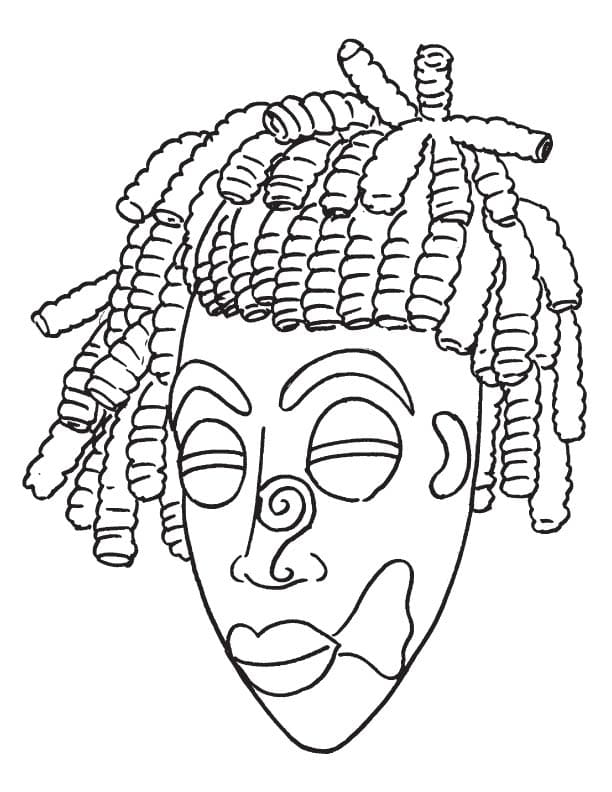 Kostenlose afrikanische Maske