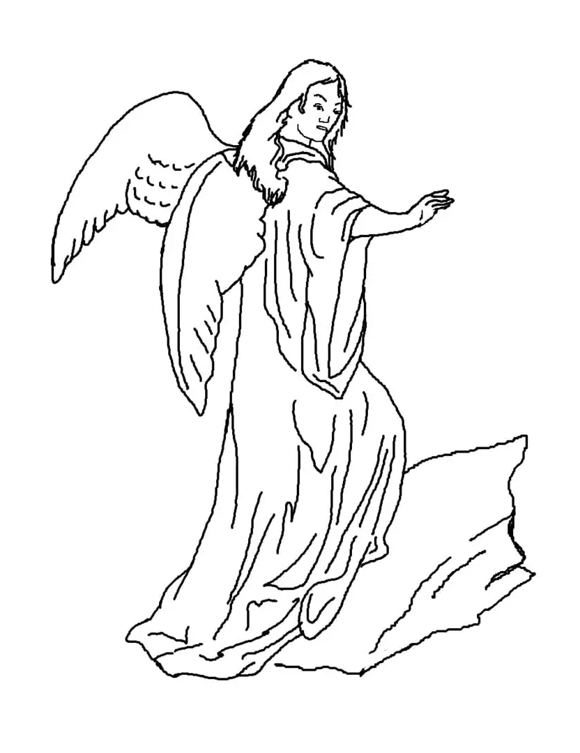 Kostenloser druckbarer Engel