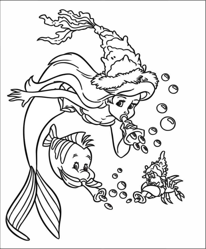Kostenloses Bild Arielle zum Ausdrucken
