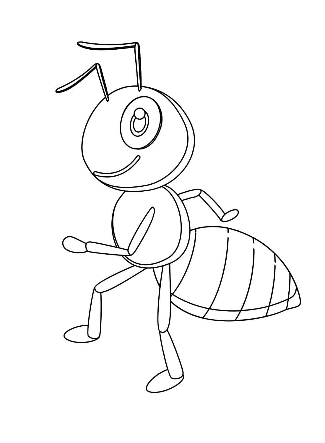 Lächeln Ameisen zu Fuß