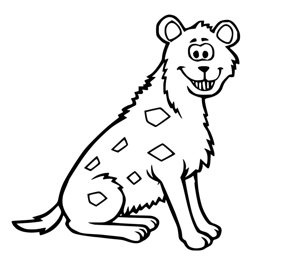 Lächelnde Tüpfel Hyänen