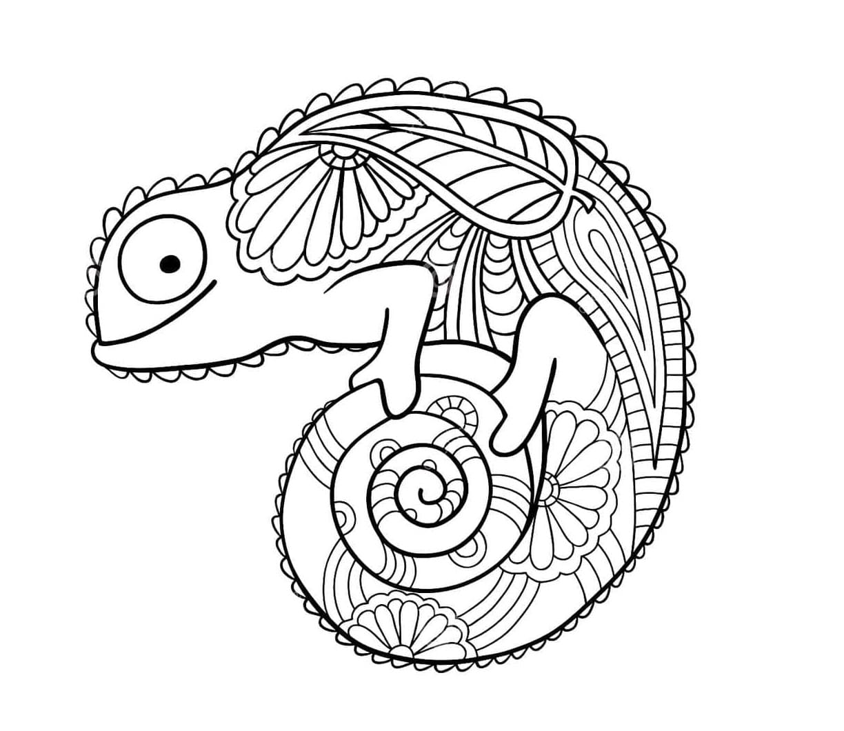 Lächelndes Chamäleon