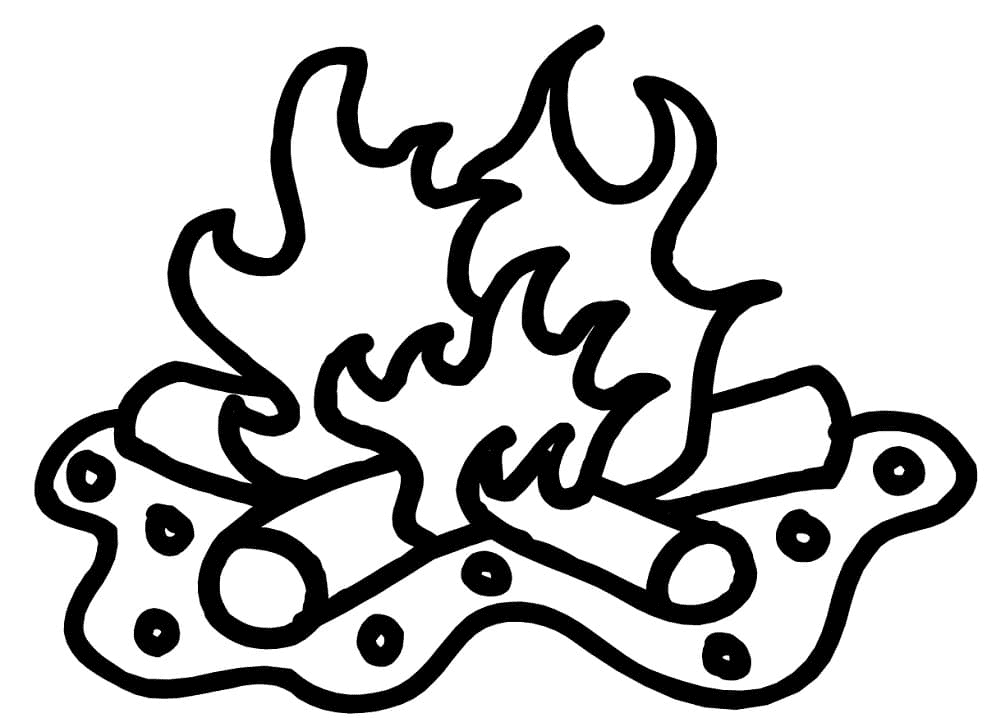 Lagerfeuer Frei von Feuer