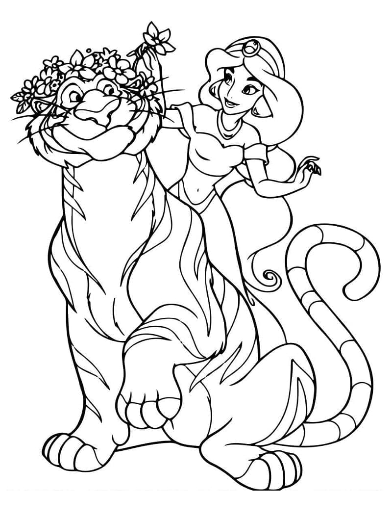 Prinzessin Jasmin und Tiger Rajah