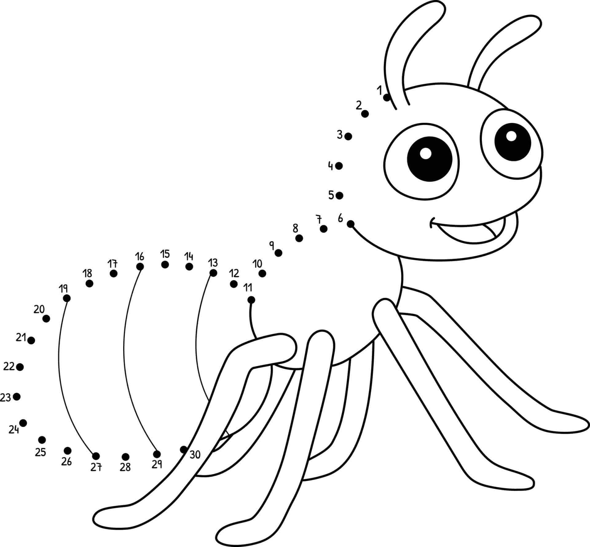 Punkt zu Punkt Ameisen