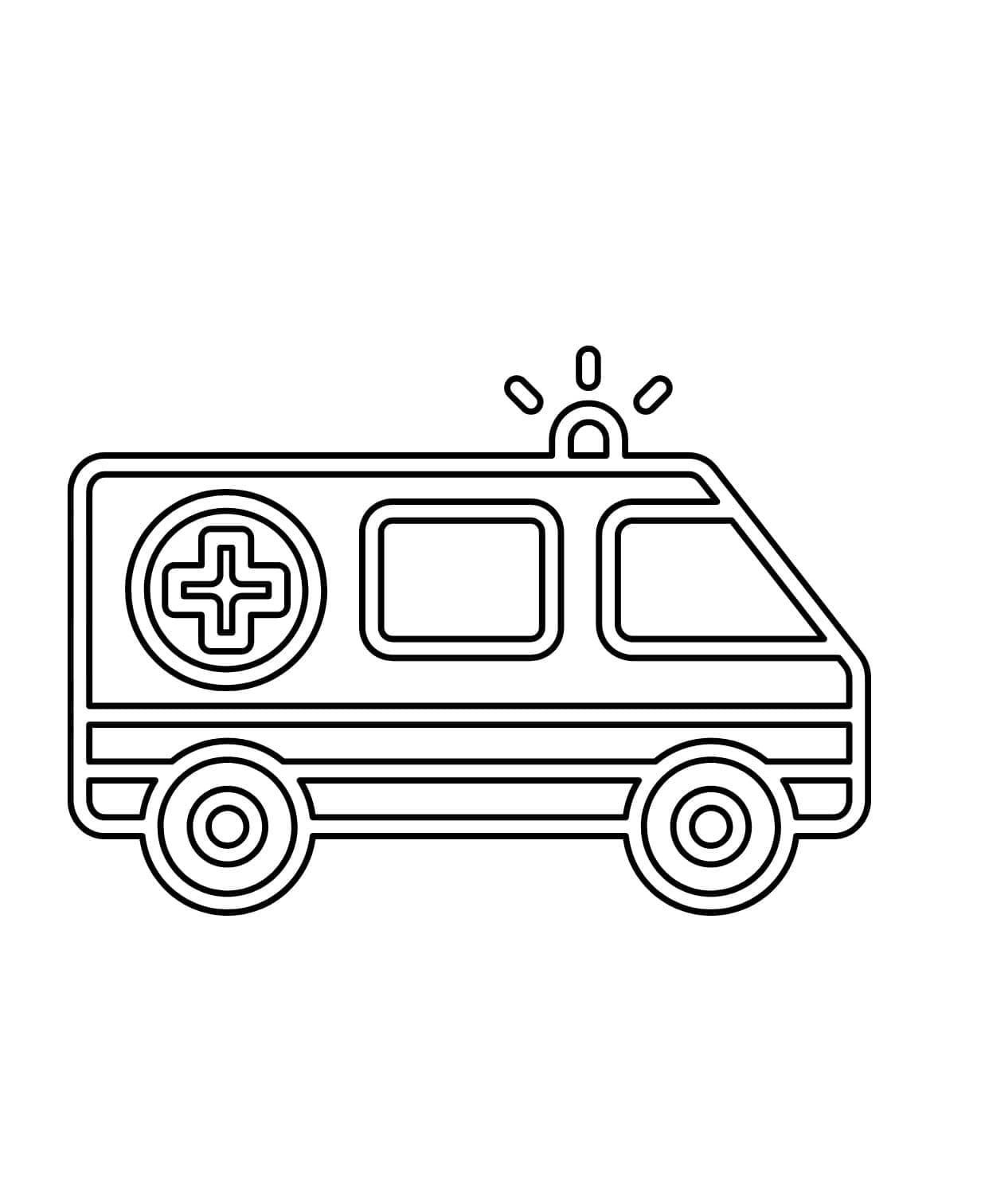 Sehr einfacher Krankenwagen