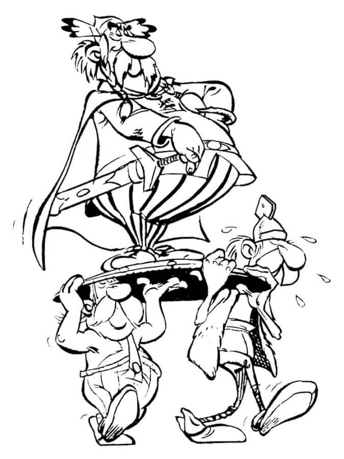 Sklaven tragen ihren Cäsar auf dem Arm