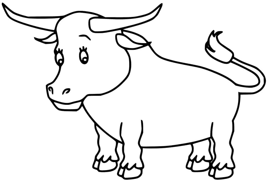 Süßer kleiner Ochse