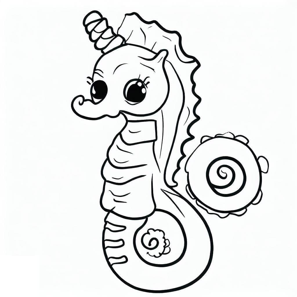 Süßes kleines Seepferdchen