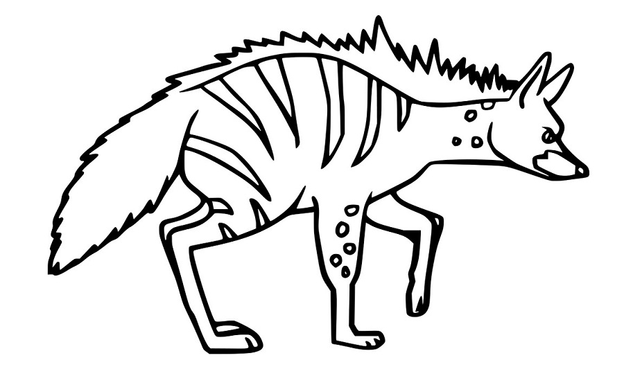 Hyänen ausmalbilder