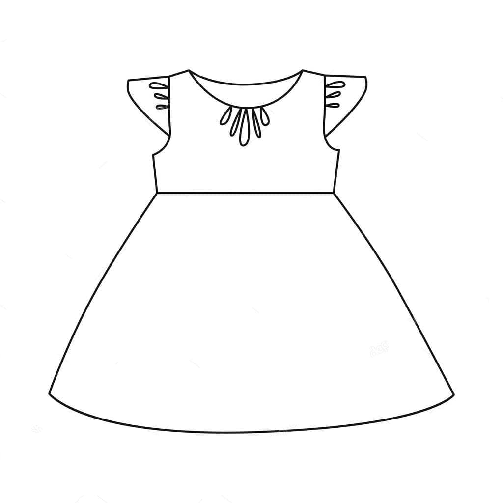 Zeichnung des Kleider