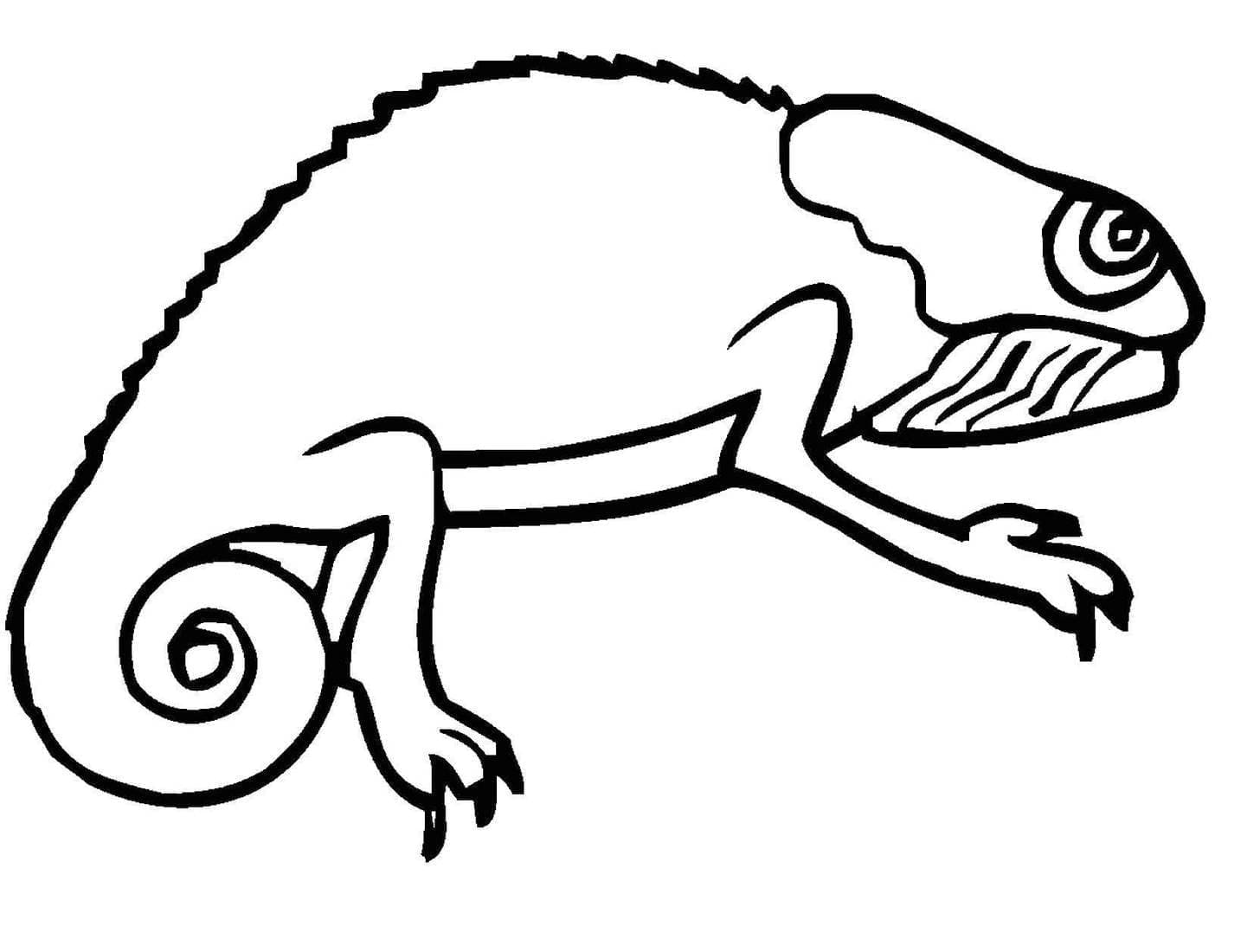 Zeichnung eines Chamäleons