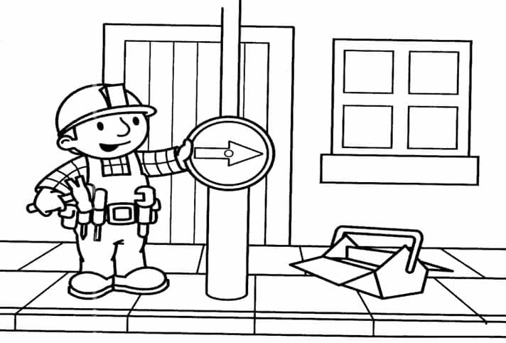 Bob der Baumeister und Verkehrsschild