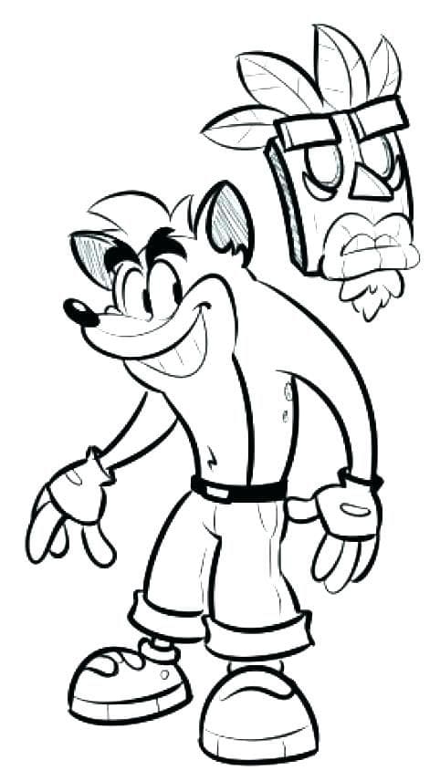 Druckbares Bild von Crash Bandicoot