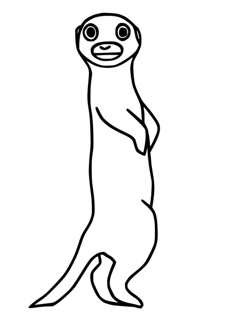 Einfaches lustiges Erdmännchen