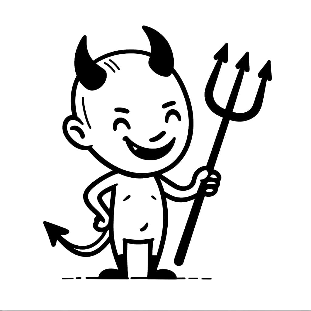 Entzückender Halloween Teufel