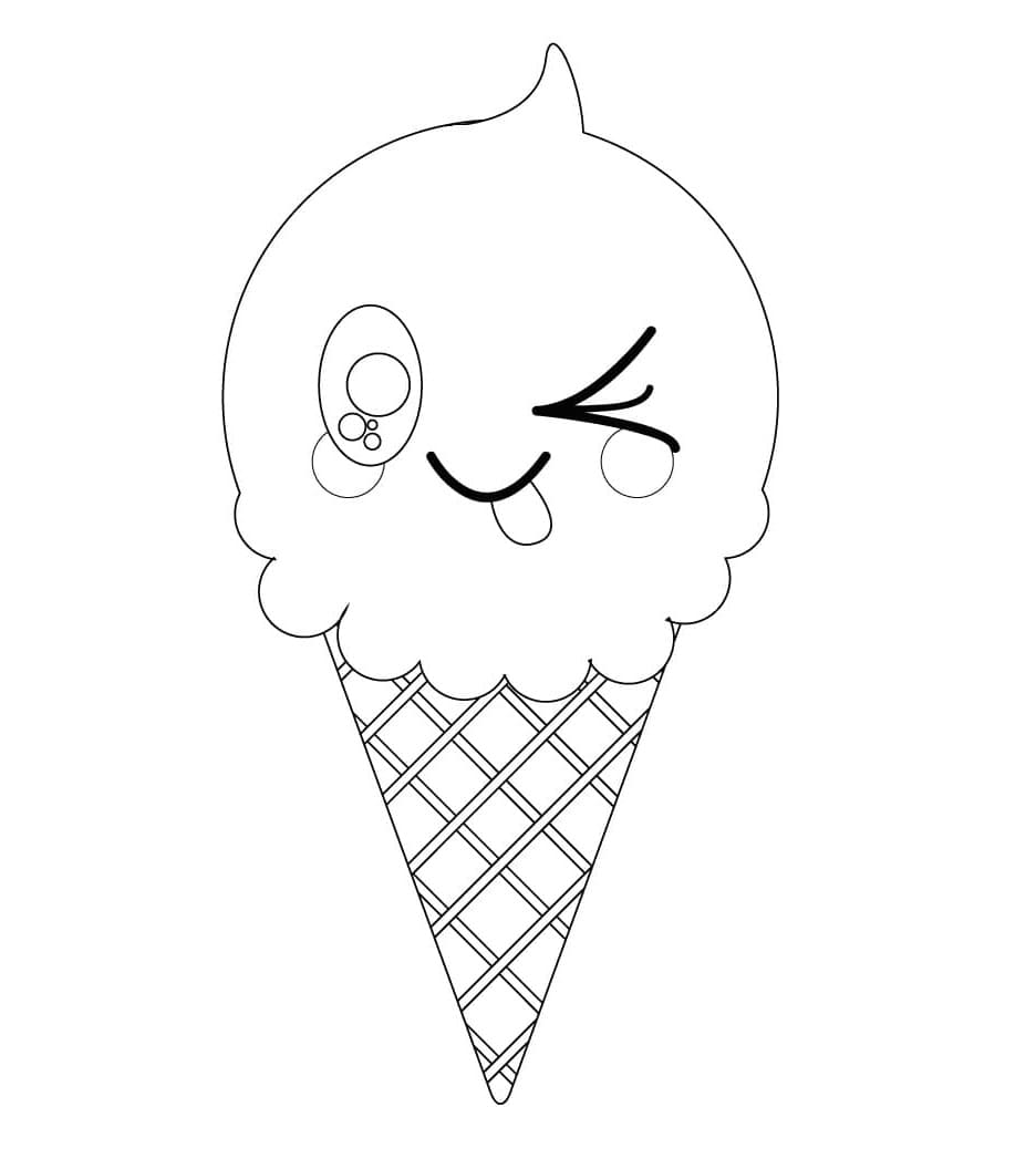 Essen Kawaii Eistüte