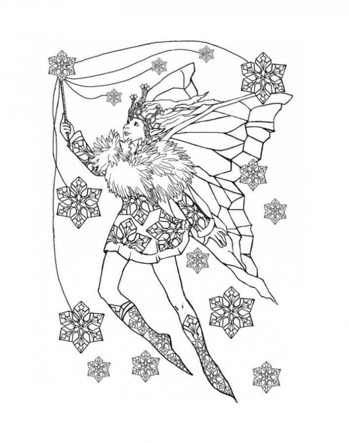 Fee und Schneeflocken