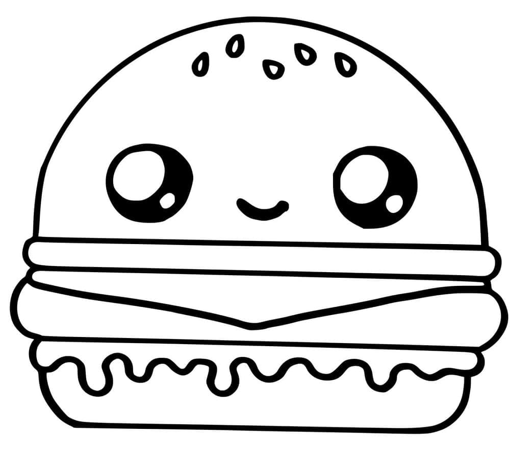 Hamburger Essen Kawaii