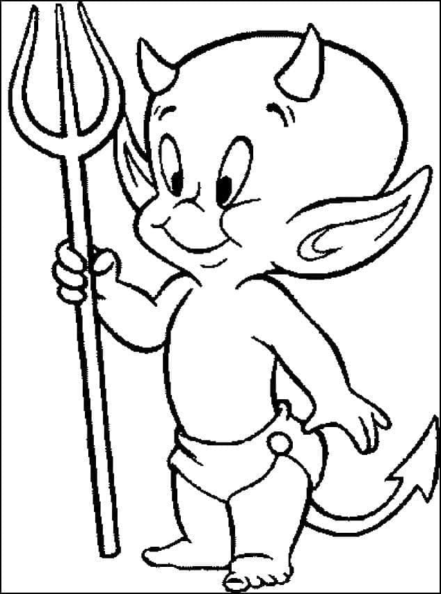 Karikatur kleiner Teufel