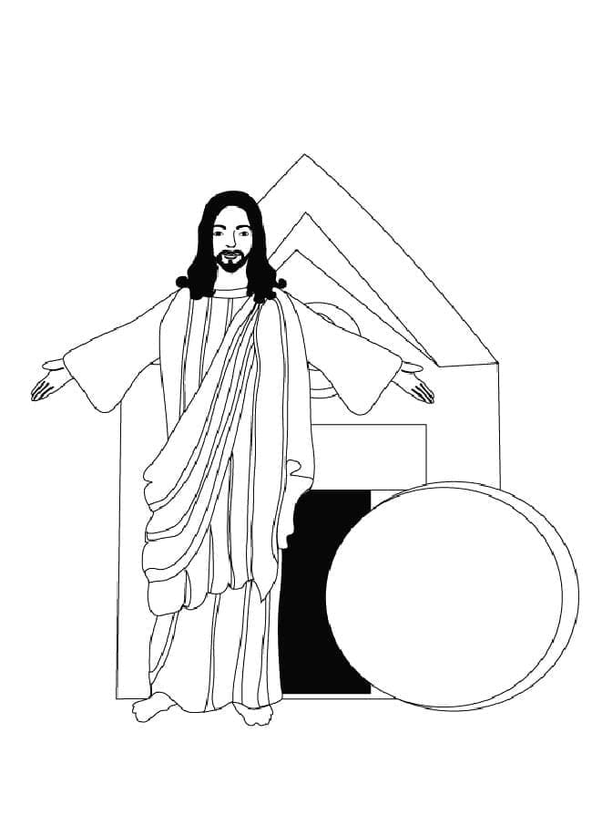 Kostenloser Druck auferstandener Jesus