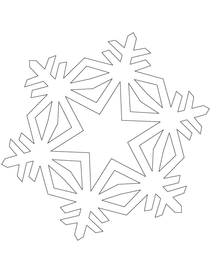 Kristall Schneeflocken