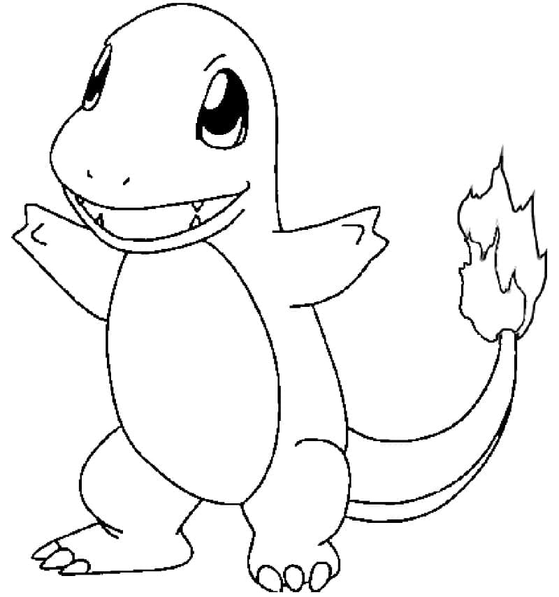 Glumanda (Charmander) ausmalbilder