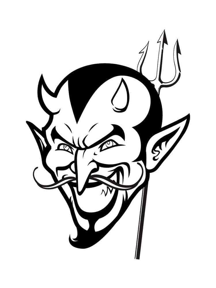 Lächelndes Teufel gesicht