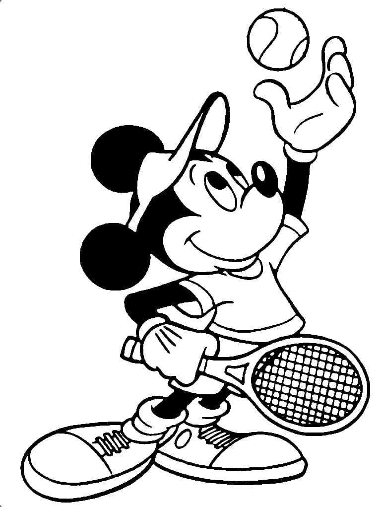 Micky Maus spielt Tennis