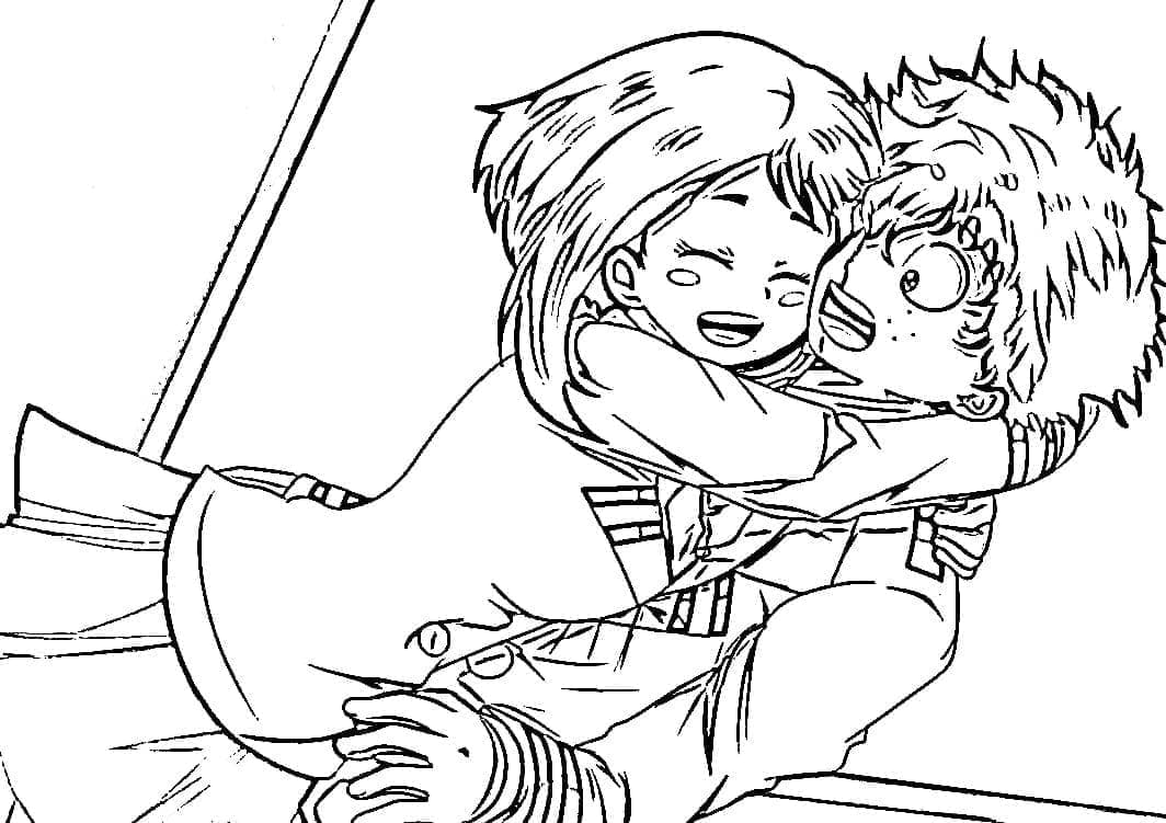 Midoriya und Uraraka