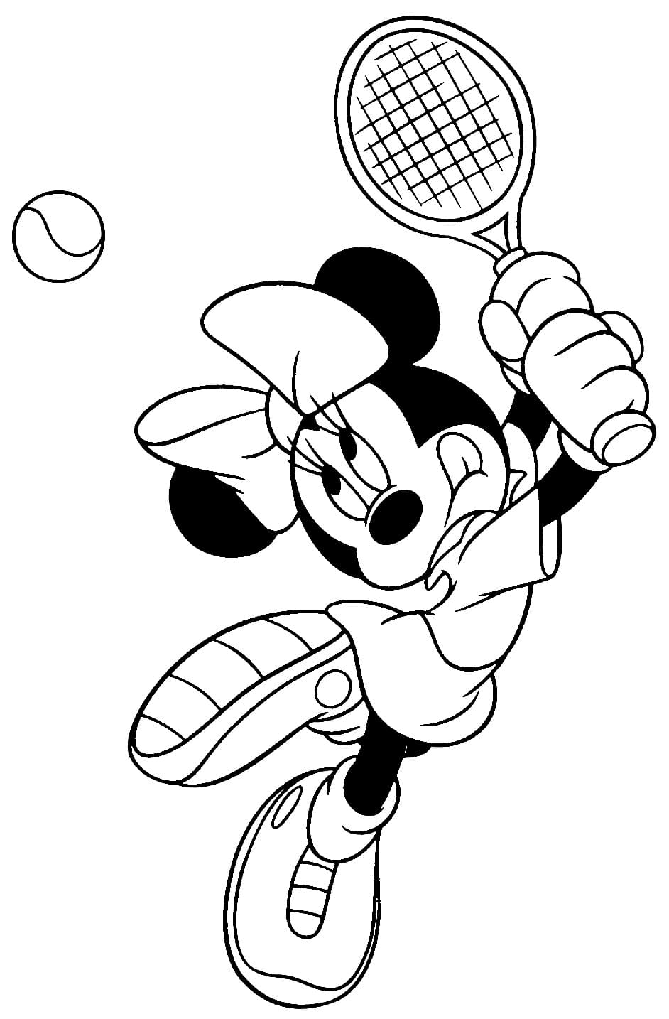 Minnie spielt Tennis