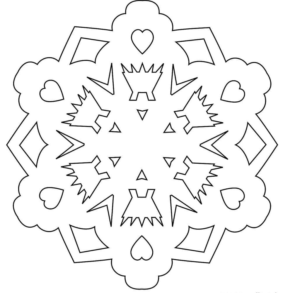 Papier Schneeflocken