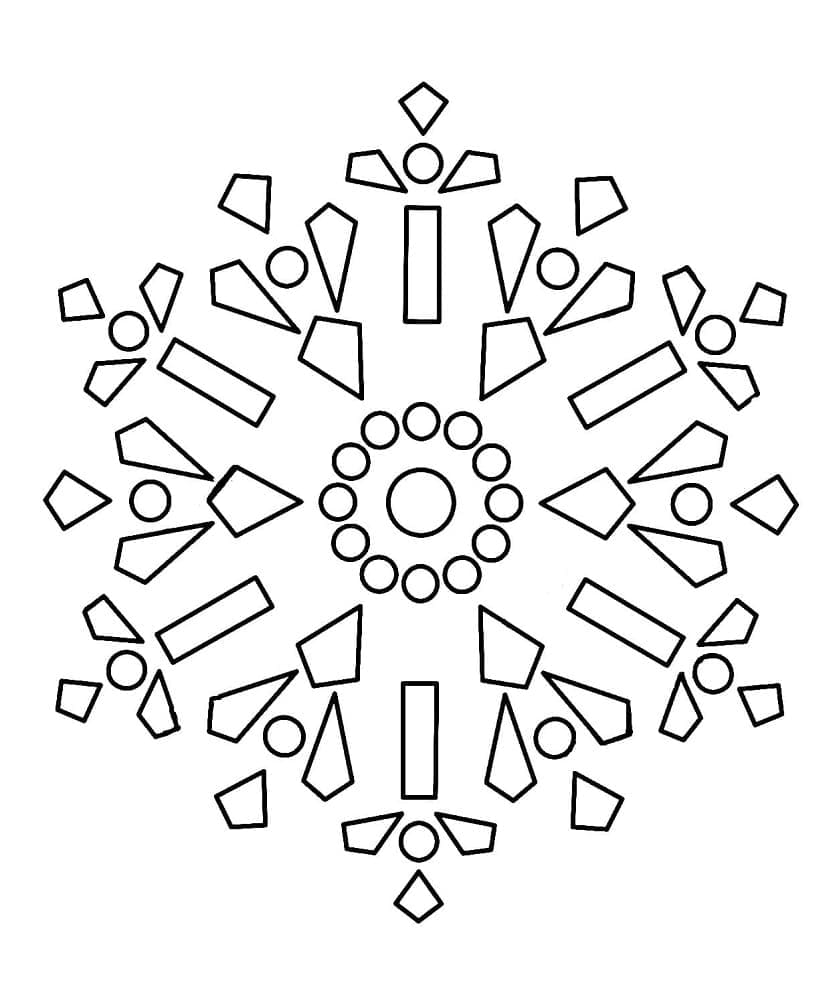 Perfekte Schneeflocken