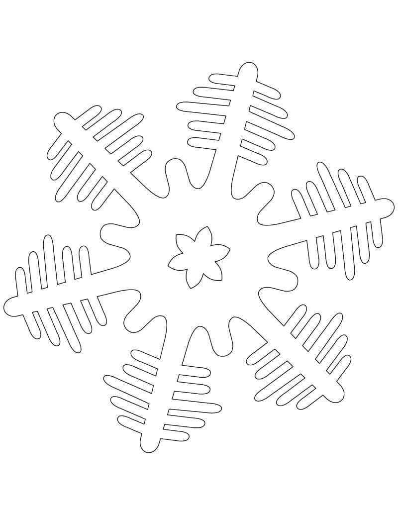 Schneeflocken kostenlos für Erwachsene