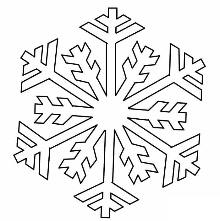 Schneeflocken zum Ausdrucken