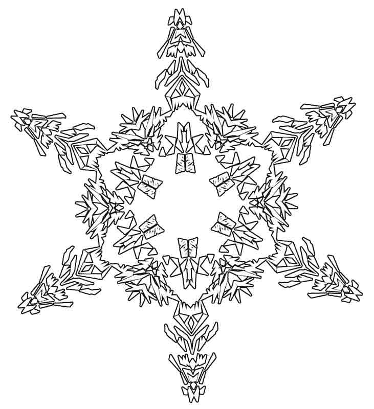 Schöne Schneeflocken