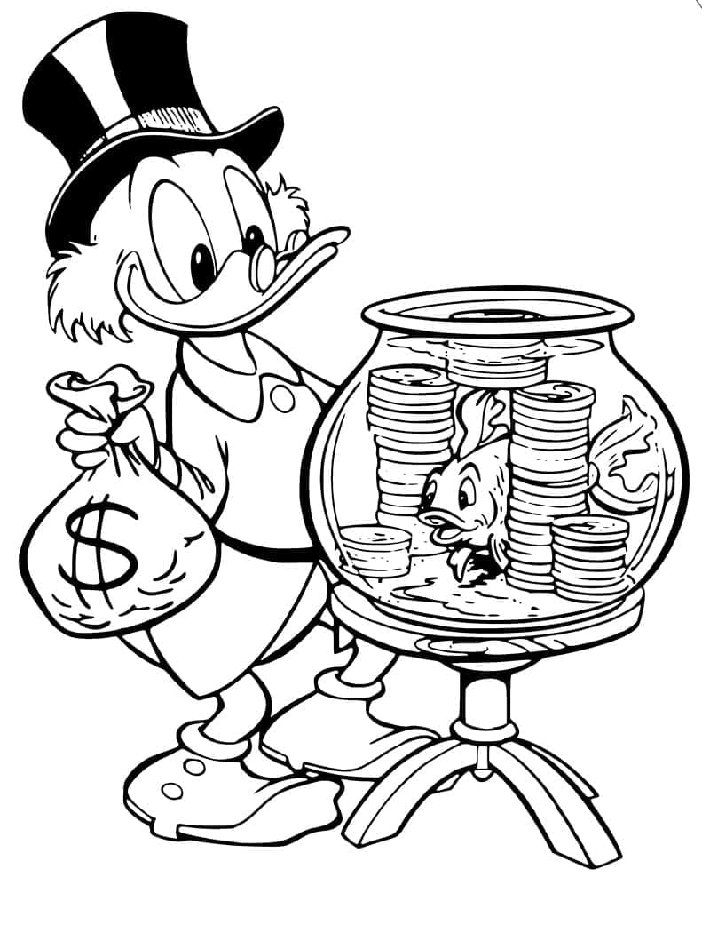 Scrooge McDuck und Goldfish