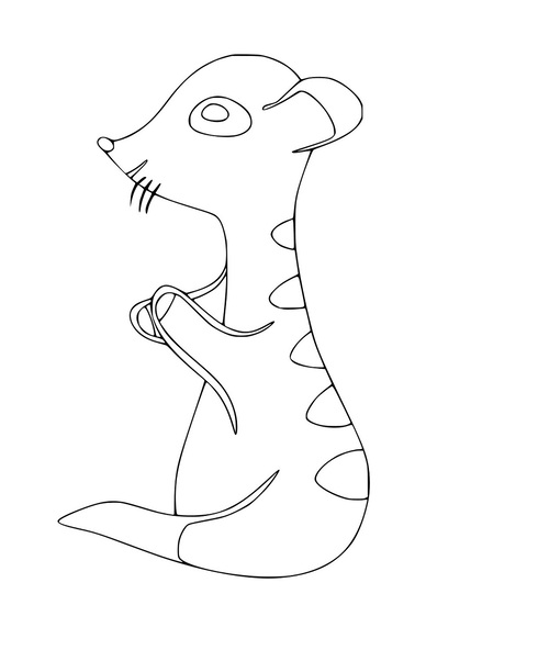 Sehr einfaches Erdmännchen