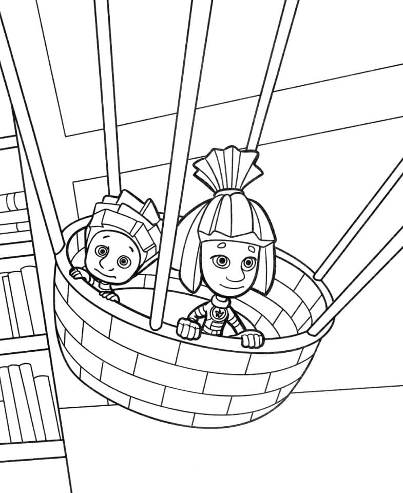 Simka und Nolik fliegen