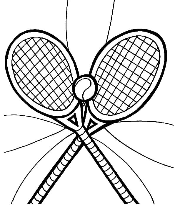 Tennisball und Schläger