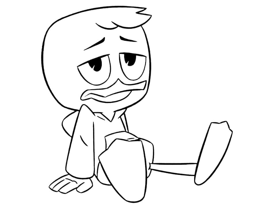 Tired Duck aus Ducktales