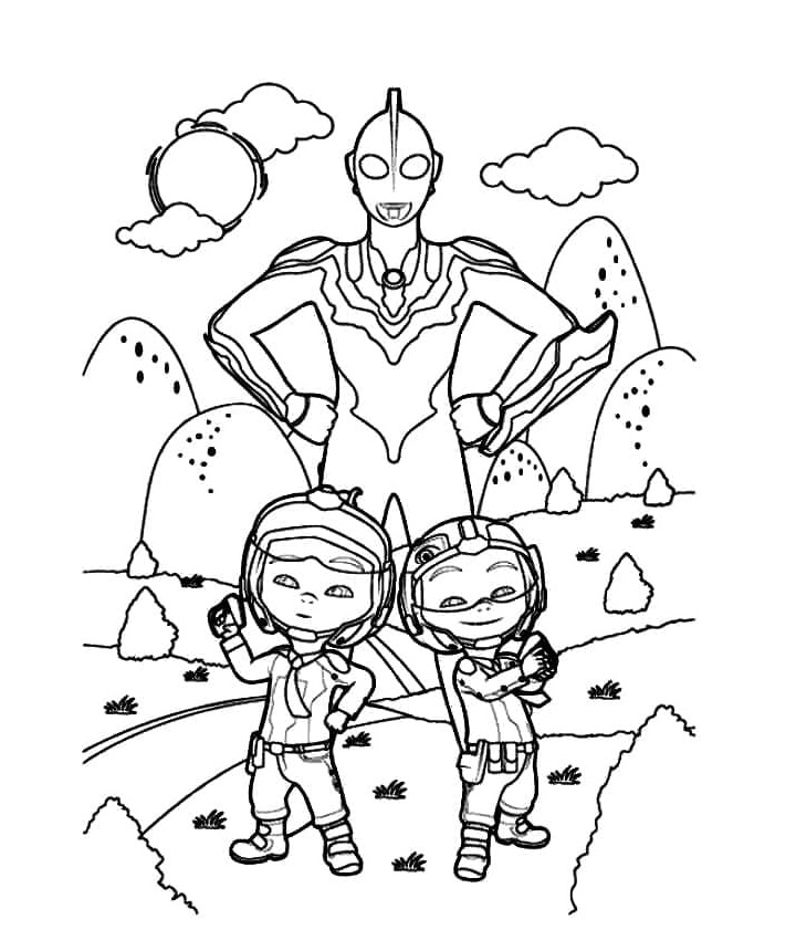 Ultraman und Kinder