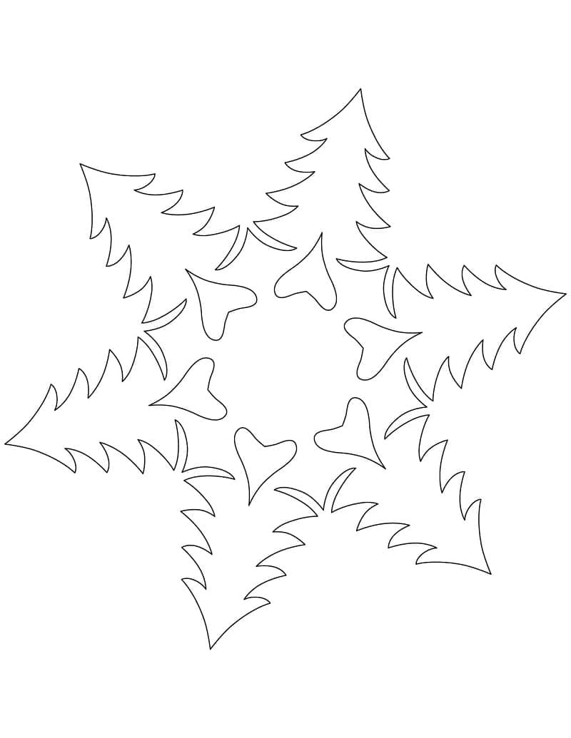 Weihnachtsbaum Schneeflocken