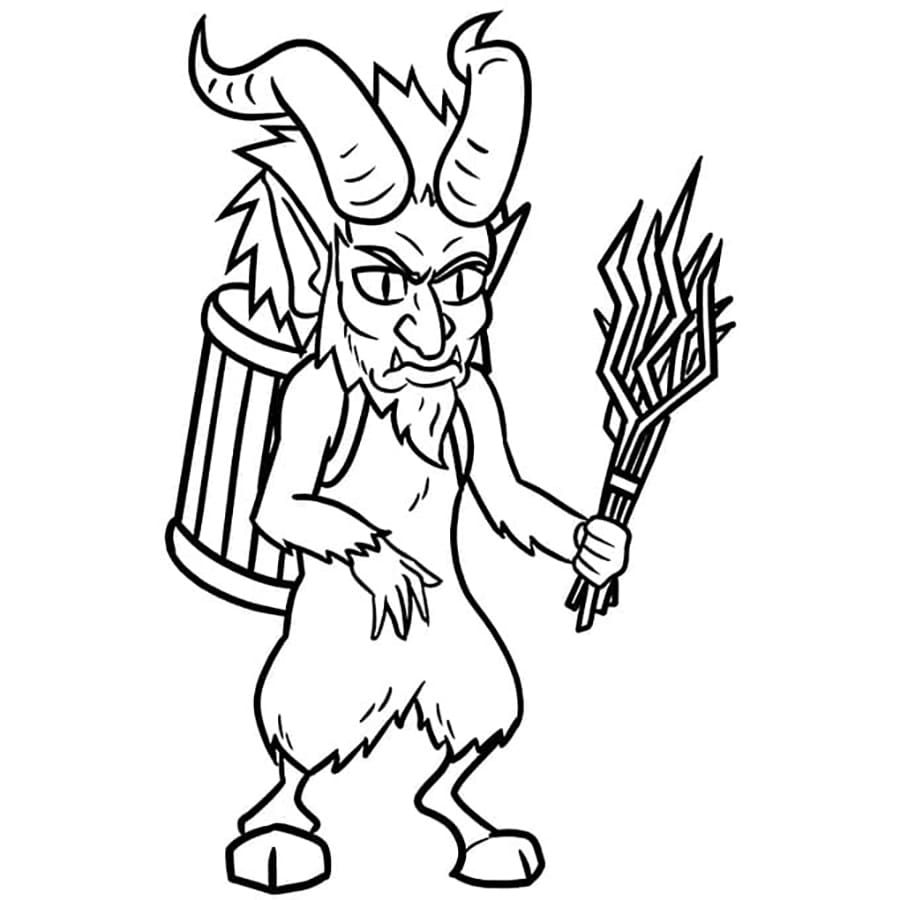 Kostenloser Krampus Ausmalbilder. Kostenlos herunterladen, ausdrucken ...