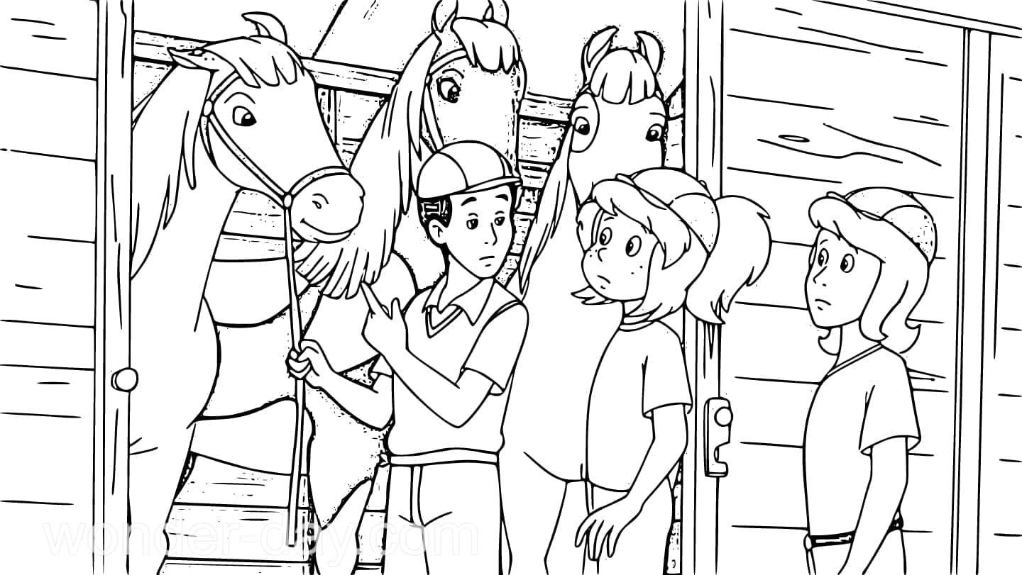 Bibi Und Tina W hlen Pferd Ausmalbilder Kostenlos Herunterladen 