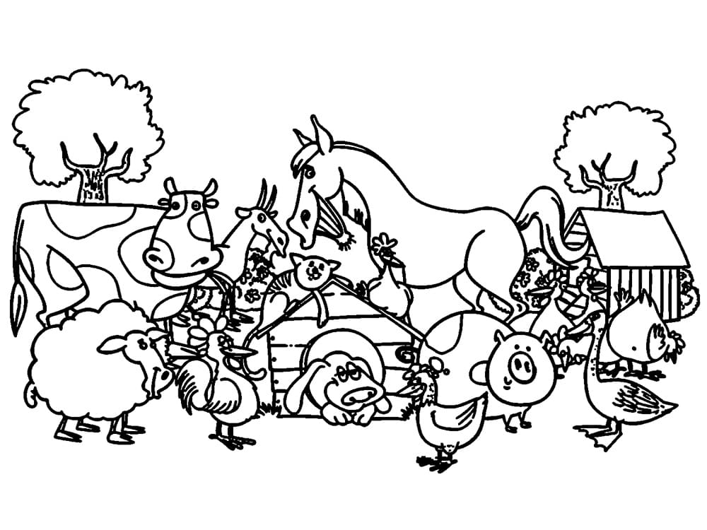 Tier auf dem Bauernhof