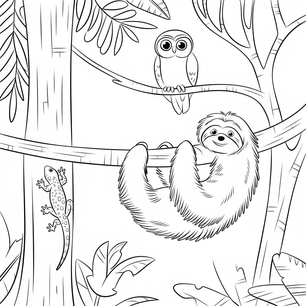 Faultiere, Geckos und Eulen