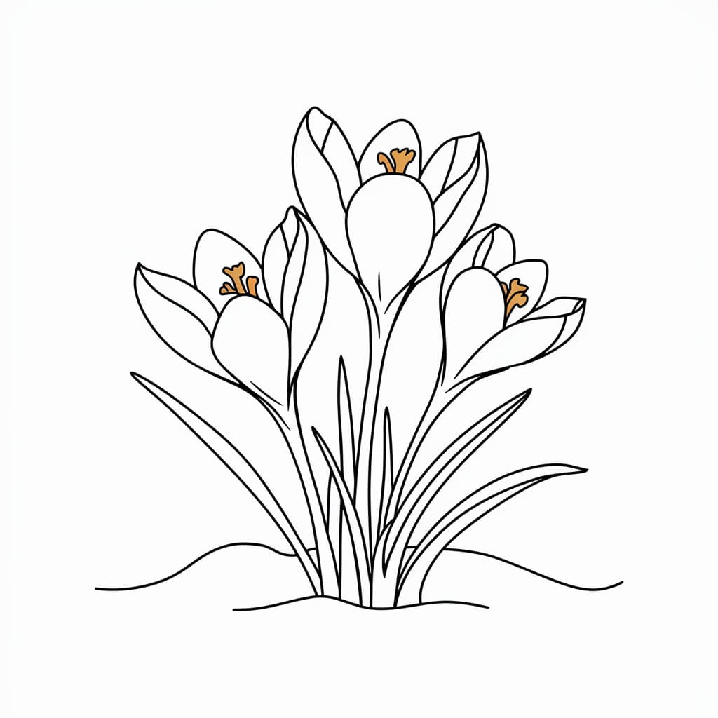 Krokus Frühlingsblumenbild