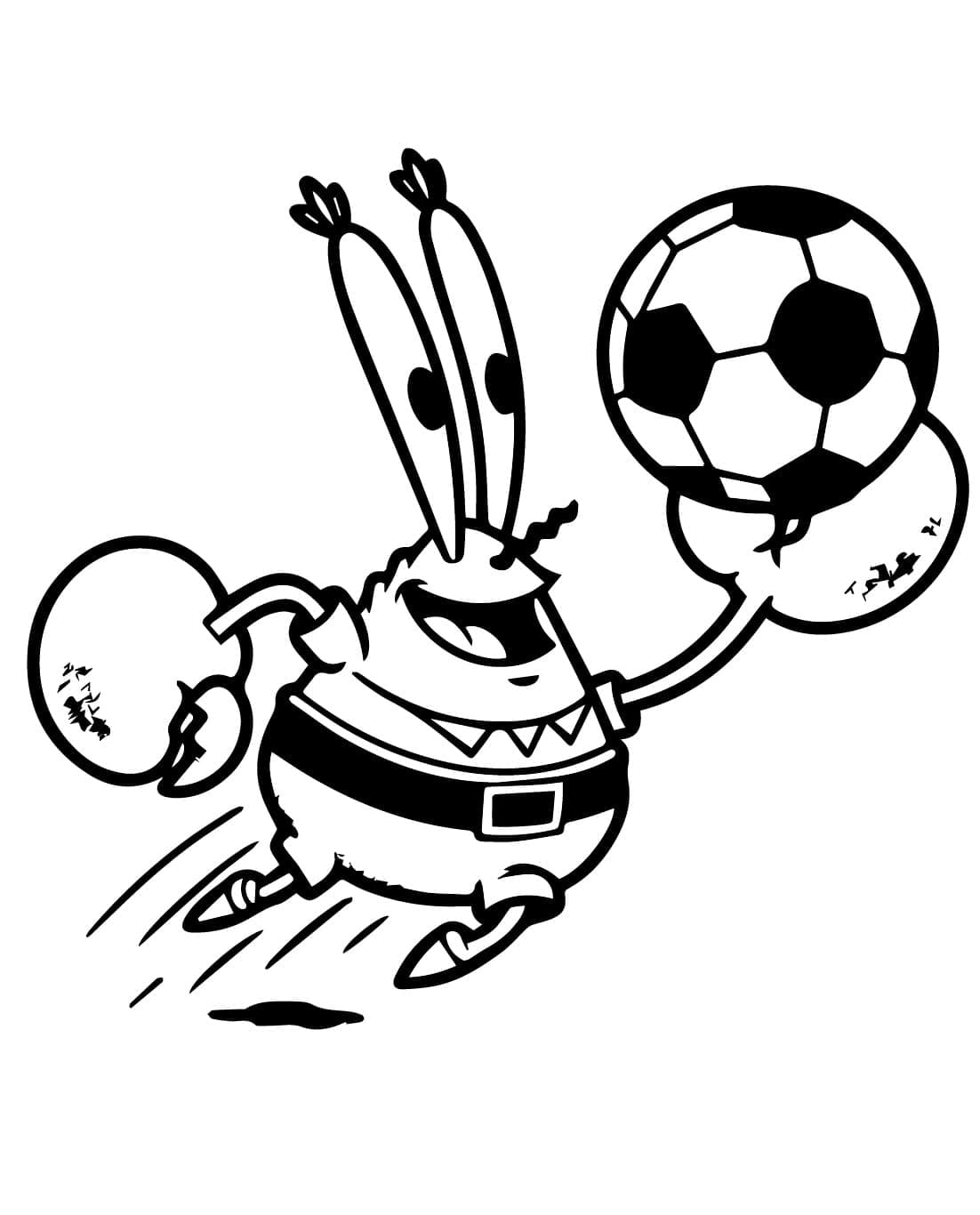 Mr. Krabs spielt Fußball