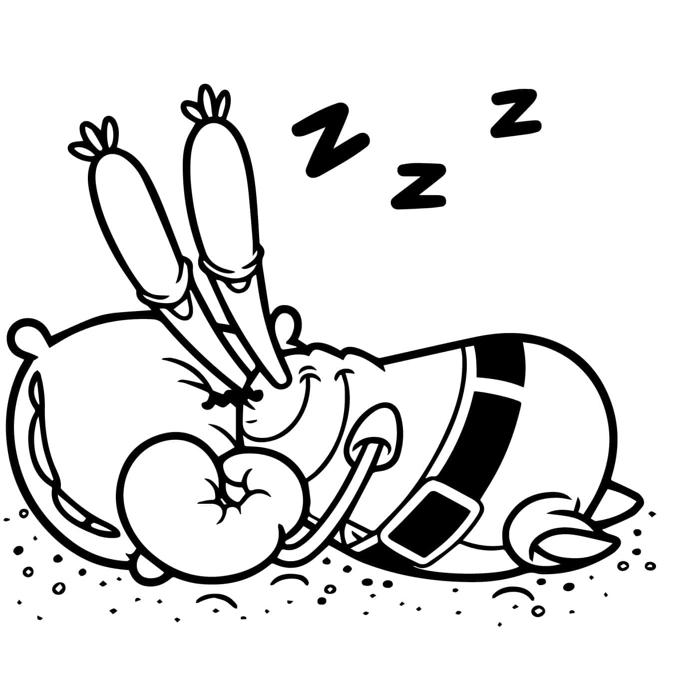 Schlafenden Mr. Krabs